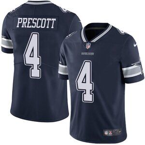 Mens Kids Youths 4 Dak Prescott Navy Stitched Jersey Vapor
